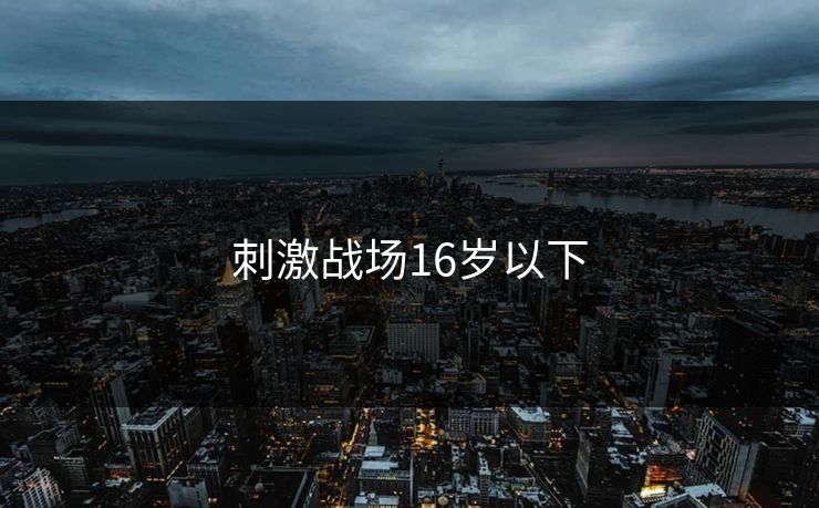 刺激战场16岁以下